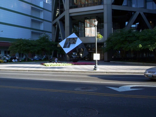 An eye-catching sculpture across the street - 09 Jul 2005